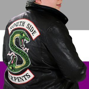 (M) Unisex Riverdale Southside Serpents Faux Leather Jacket (Official) Jughead